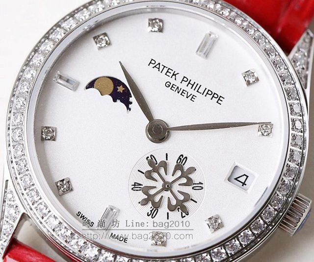 PATEK PHILIPPE手錶 2019最新款情侶對表 百達翡麗月相系列 百達翡麗高端情侶腕表  hds1419